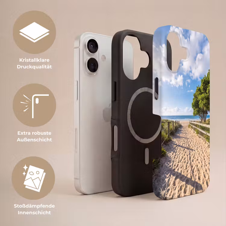 Strand - Zandpad - Oceaan - Natuur Toughcase MagSafe Apple iPhone 17 klein -USP_Lagen_DE