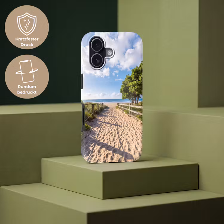 Strand - Zandpad - Oceaan - Natuur Toughcase MagSafe Apple iPhone 17 klein -USP_PrintM_DE