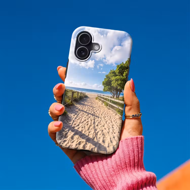 Strand - Zandpad - Oceaan - Natuur Toughcase MagSafe Apple iPhone 17 klein -Sfeer1V