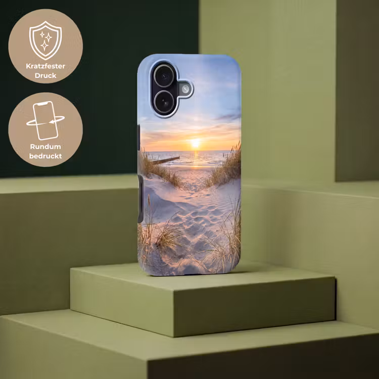 Strand - Zonsondergang - Natuur - Landschap Toughcase MagSafe Apple iPhone 17 klein -USP_PrintM_DE