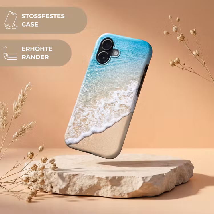 Strand - Water - Natuur - Blauw - Beige Toughcase MagSafe Apple iPhone 17 klein -USP_RandenV_DE