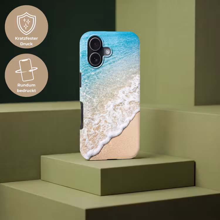 Strand - Water - Natuur - Blauw - Beige Toughcase MagSafe Apple iPhone 17 klein -USP_PrintM_DE