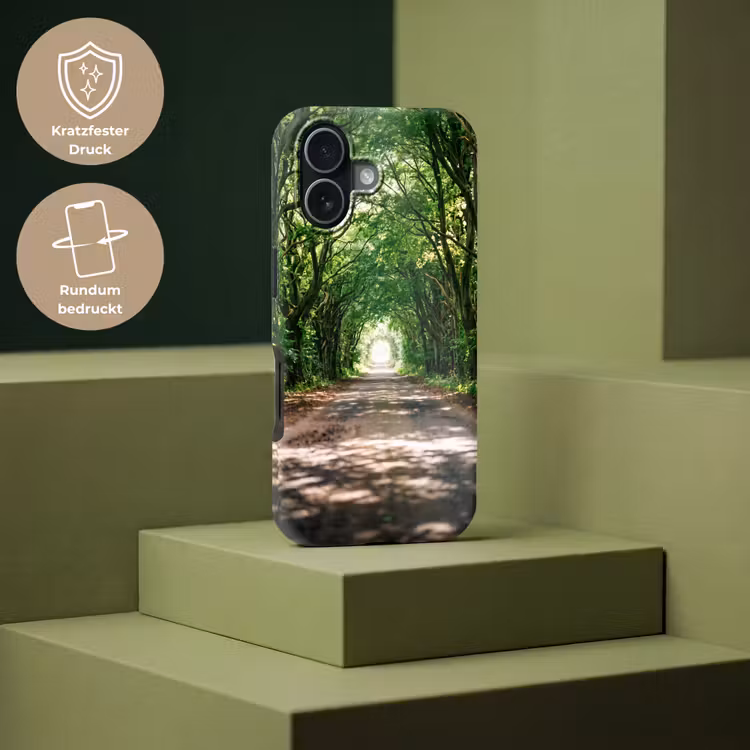 Weg - Bomen - Natuur - Groen Toughcase MagSafe Apple iPhone 17 klein -USP_PrintM_DE