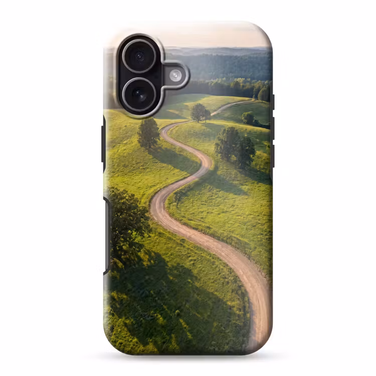 Weg - Weide - Natuur - Groen Toughcase MagSafe Apple iPhone 17 klein -3d