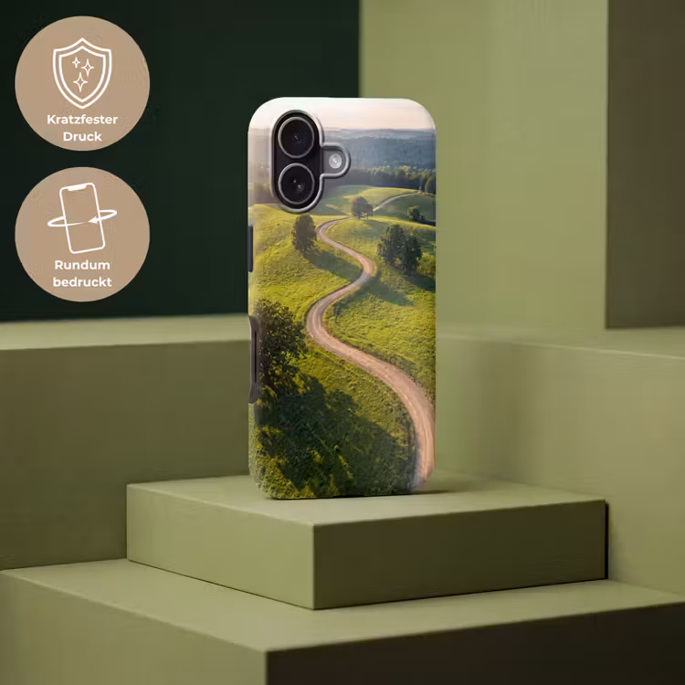 Weg - Weide - Natuur - Groen Toughcase MagSafe Apple iPhone 17 klein -USP_PrintM_DE