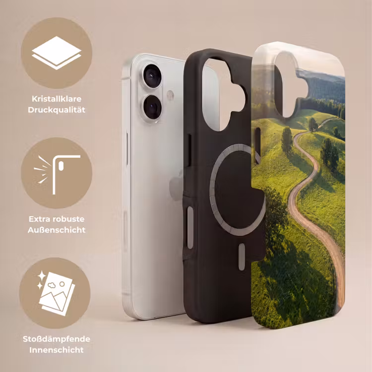 Weg - Weide - Natuur - Groen Toughcase MagSafe Apple iPhone 17 klein -USP_Lagen_DE