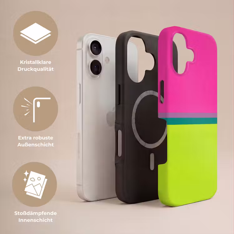 Strepen - Modern - Kleurrijk Toughcase MagSafe Apple iPhone 17 klein -USP_Lagen_DE