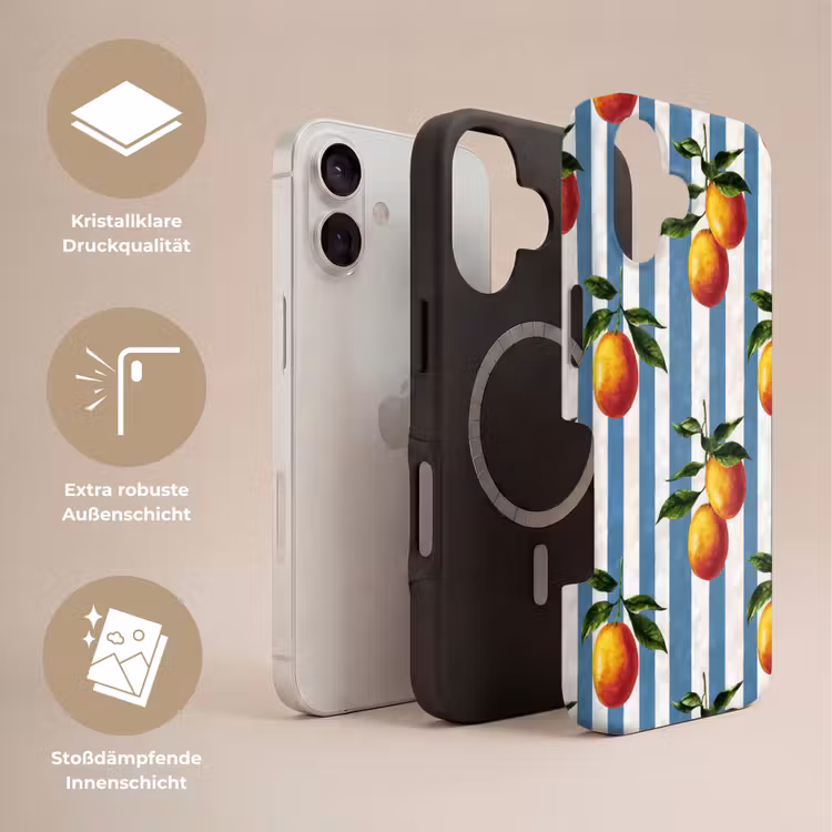 Strepen - Citroen - Blauw Toughcase MagSafe Apple iPhone 17 klein 1017 -USP_Lagen_DE