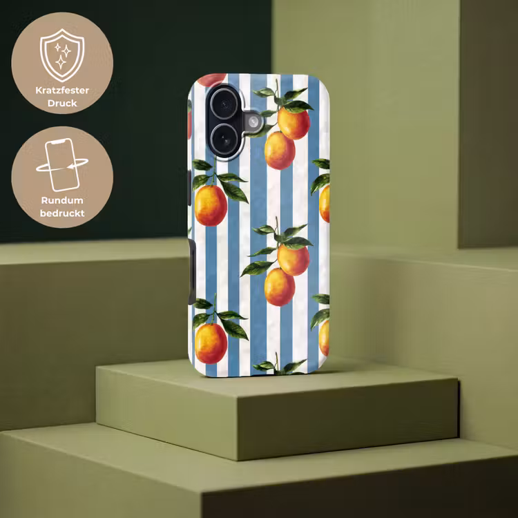 Strepen - Citroen - Blauw Toughcase MagSafe Apple iPhone 17 klein 1017 -USP_PrintM_DE