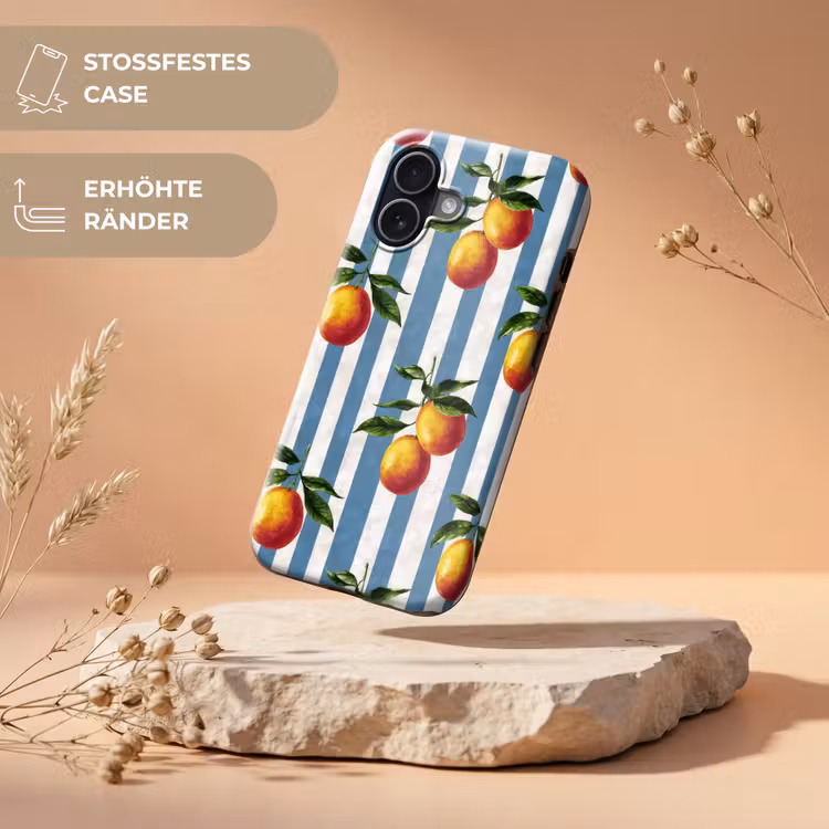 Strepen - Citroen - Blauw Toughcase MagSafe Apple iPhone 17 klein 1017 -USP_RandenV_DE