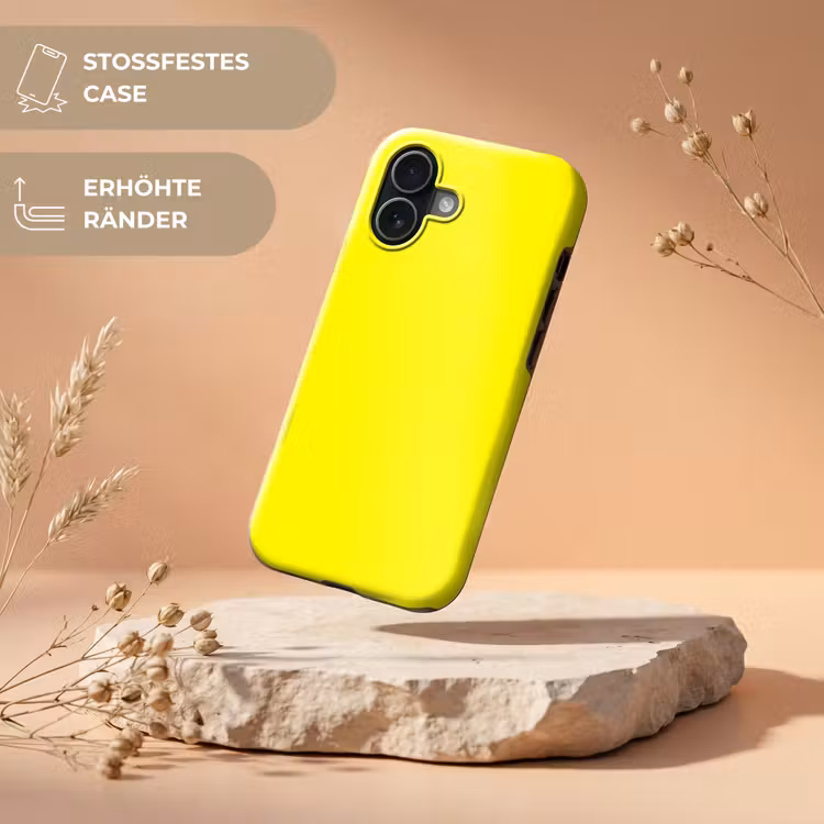 Sunshine - Glow - Geel Toughcase MagSafe Apple iPhone 17 klein 1017 -USP_RandenV_DE