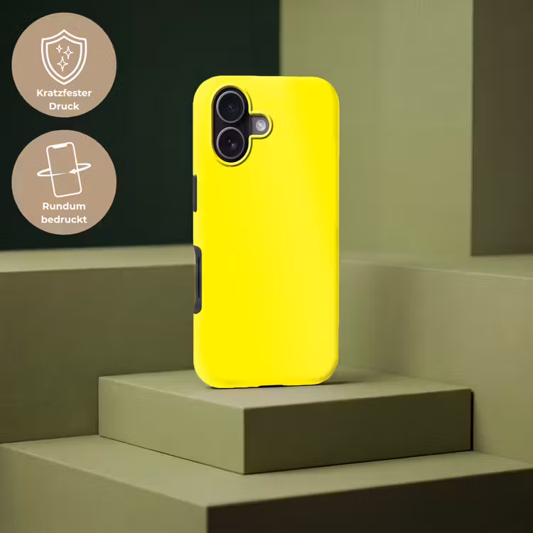 Sunshine - Glow - Geel Toughcase MagSafe Apple iPhone 17 klein 1017 -USP_PrintM_DE
