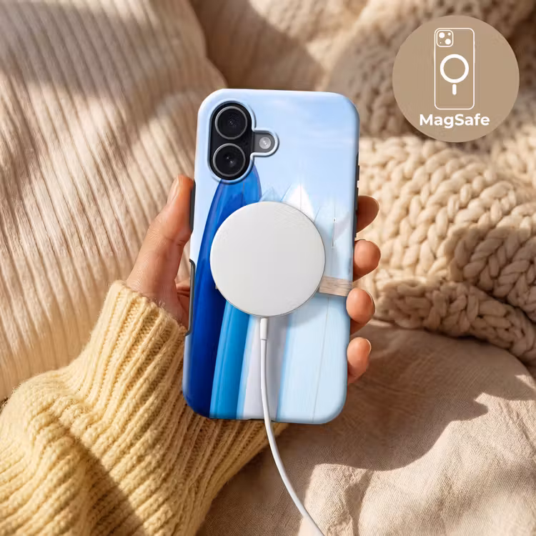 Surfplank - Strand - Zomer - Blauw - Water Toughcase MagSafe Apple iPhone 17 klein -USP_MagsafeV