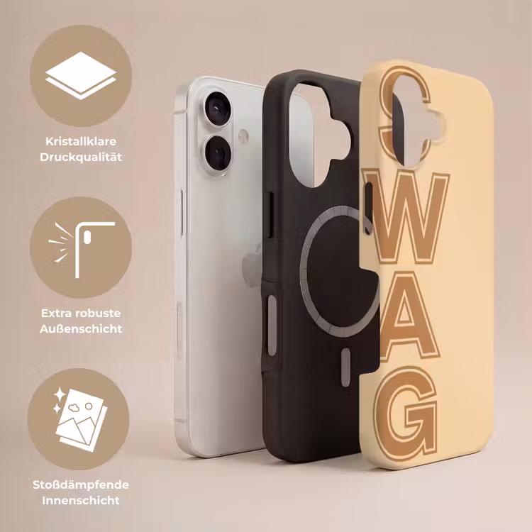 Swag - Bruin - Beige Toughcase MagSafe Apple iPhone 17 klein -USP_Lagen_DE