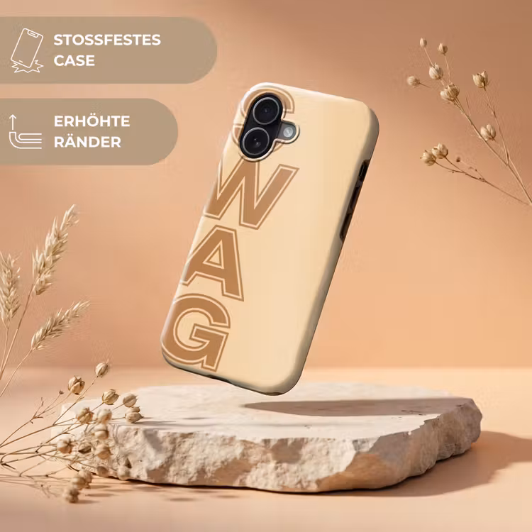 Swag - Bruin - Beige Toughcase MagSafe Apple iPhone 17 klein -USP_RandenV_DE