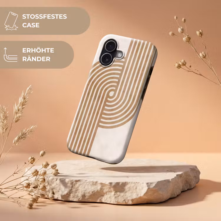 Symmetrische bocht - Koperkleurig Toughcase MagSafe Apple iPhone 17 klein -USP_RandenV_DE