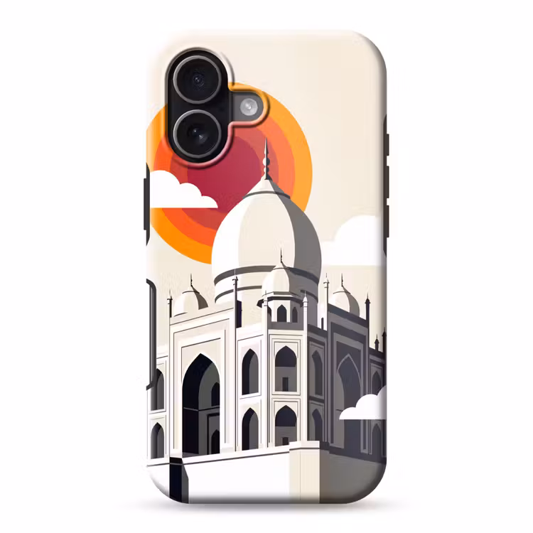 Taj Mahal - Zon - Koepel - Architectuur - India - Grafisch Toughcase MagSafe Apple iPhone 17 klein -3d
