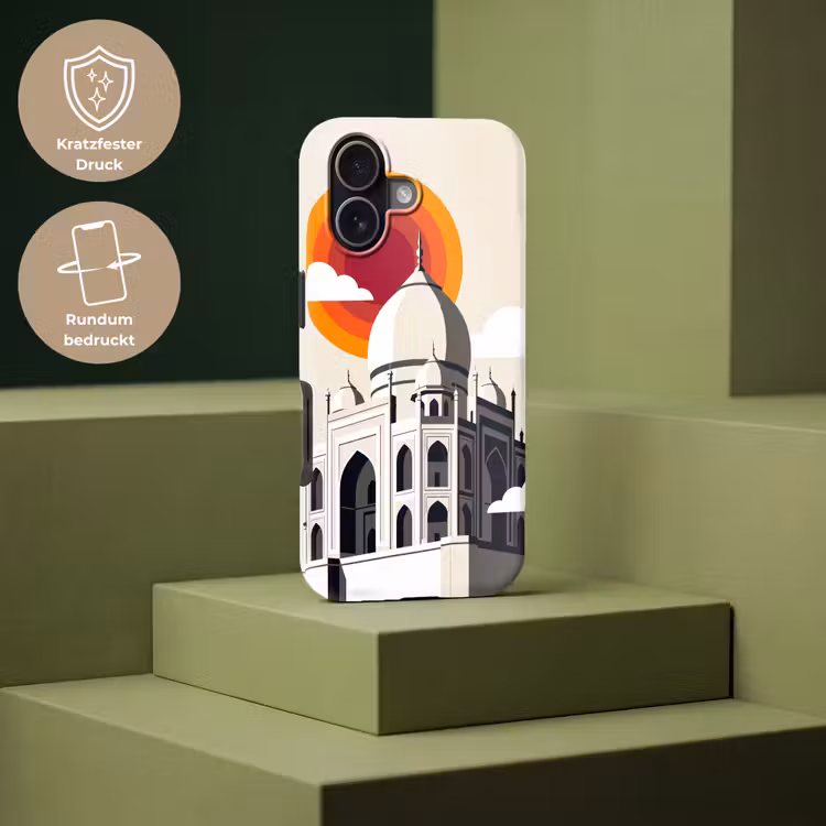 Taj Mahal - Zon - Koepel - Architectuur - India - Grafisch Toughcase MagSafe Apple iPhone 17 klein -USP_PrintM_DE