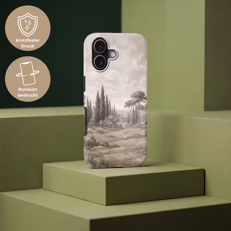 Vallei - Bos - Natuur - Groen Toughcase MagSafe Apple iPhone 17 klein -USP_PrintM_DE