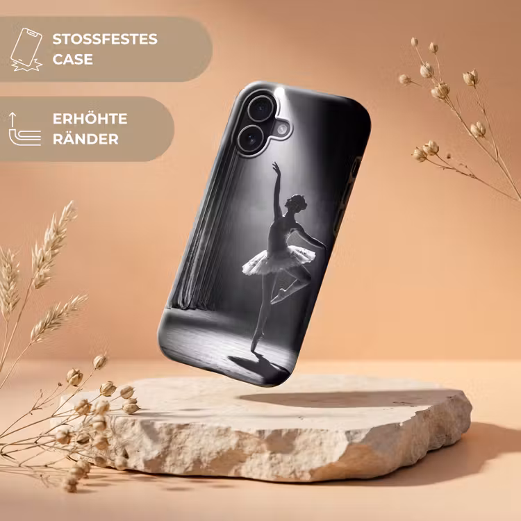 Danser - Podium - Zwart-wit - Kunst - Klassiek Toughcase MagSafe Apple iPhone 17 klein -USP_RandenV_DE