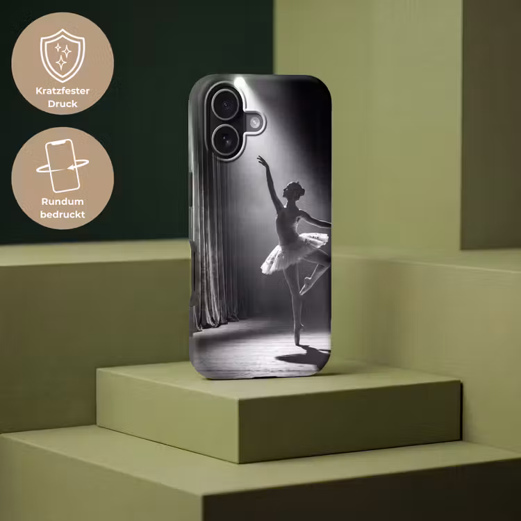 Danser - Podium - Zwart-wit - Kunst - Klassiek Toughcase MagSafe Apple iPhone 17 klein -USP_PrintM_DE