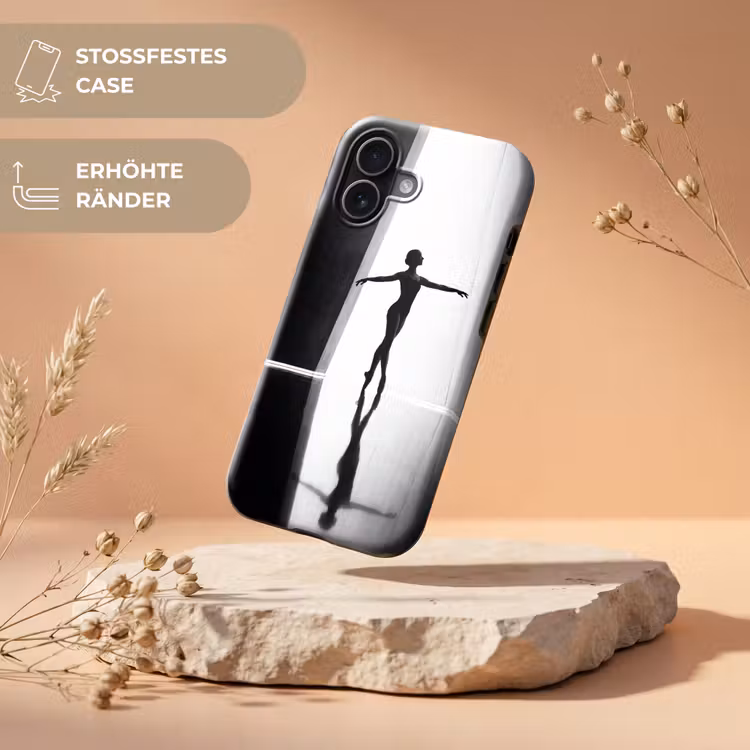 Danser - Silhouette - Kunst - Modern - Zwart-wit Toughcase MagSafe Apple iPhone 17 klein -USP_RandenV_DE