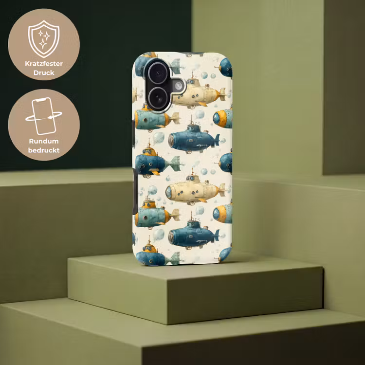 Duikboot - Fantasie - Kleurrijk Toughcase MagSafe Apple iPhone 17 klein 1017 -USP_PrintM_DE
