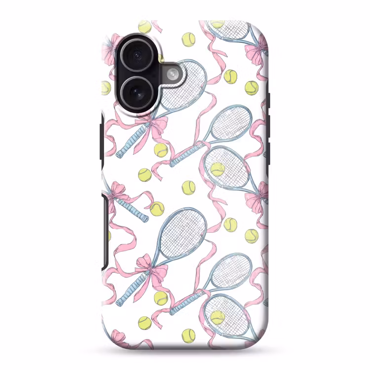 Tennis - Strikken - Kleurrijk Toughcase MagSafe Apple iPhone 17 klein 1017 -3d