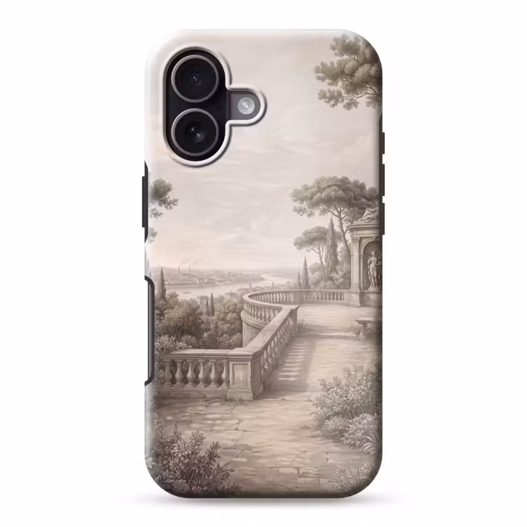 Terras - Stad - Uitzicht - Rivier Toughcase MagSafe Apple iPhone 17 klein -3d