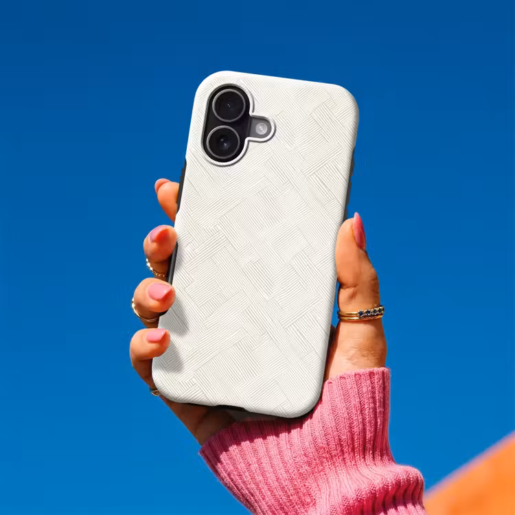 Textuur - Abstract - Beige Toughcase MagSafe Apple iPhone 17 klein 1017 -Sfeer1V