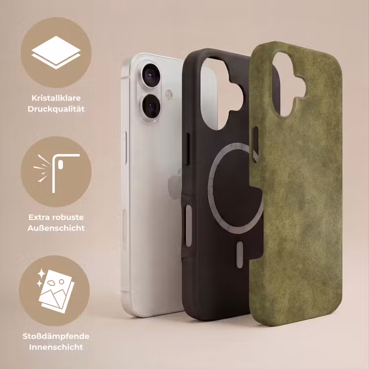 Textuur - Abstract - Groen Toughcase MagSafe Apple iPhone 17 klein 1017 -USP_Lagen_DE