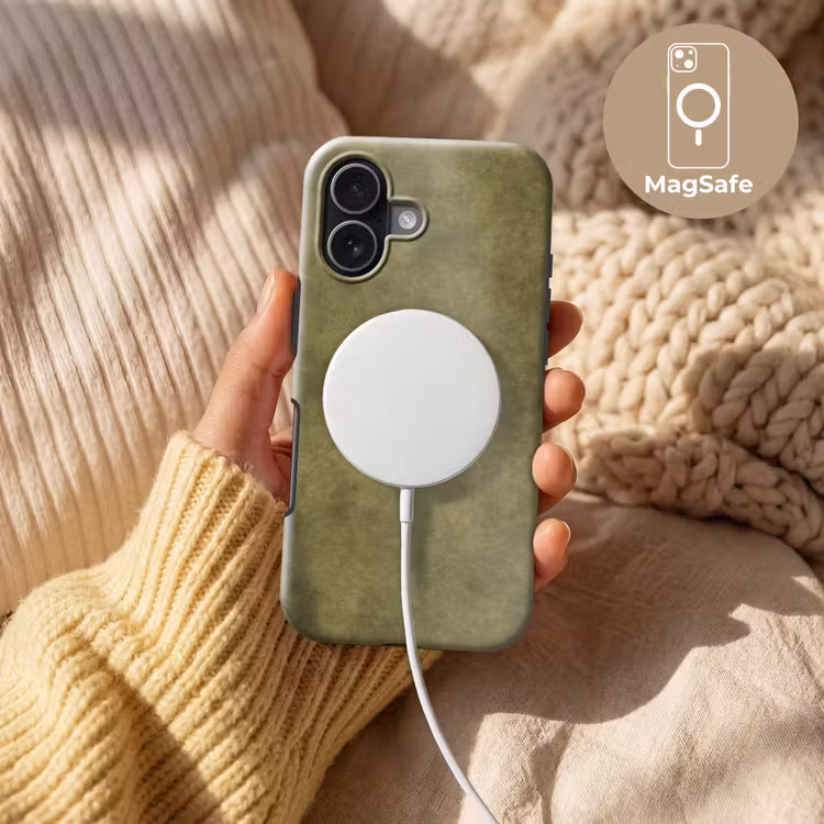 Textuur - Abstract - Groen Toughcase MagSafe Apple iPhone 17 klein 1017 -USP_MagsafeV