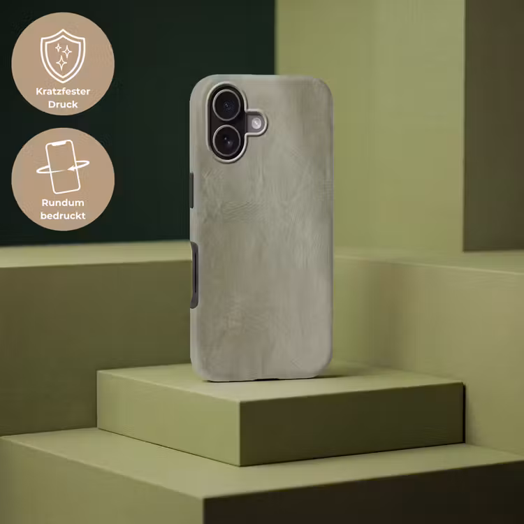 Textuur - Betonlook - Achtergrond - Modern - Groen Toughcase MagSafe Apple iPhone 17 klein -USP_PrintM_DE