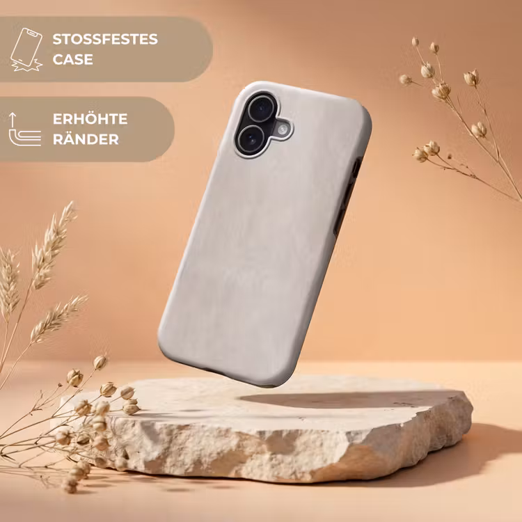 Textuur - Effen - Abstract - Beige Toughcase MagSafe Apple iPhone 17 klein -USP_RandenV_DE