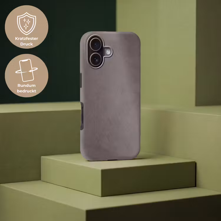 Textuur - Grijs - Modern - Abstract - Oppervlak Toughcase MagSafe Apple iPhone 17 klein -USP_PrintM_DE