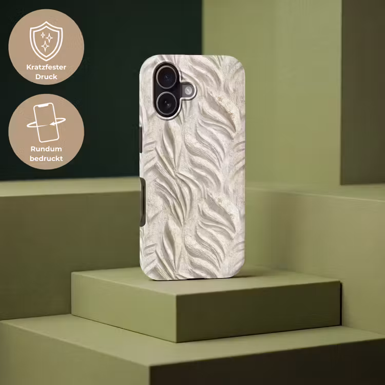 Textuur - Reliëf - Beige Toughcase MagSafe Apple iPhone 17 klein 1017 -USP_PrintM_DE