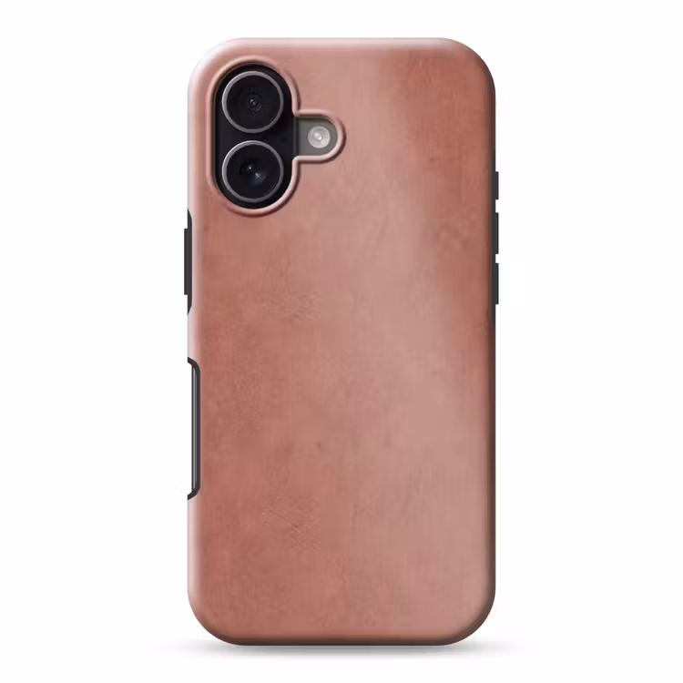 Textuur - Roodbruin - Grof - Modern Toughcase MagSafe Apple iPhone 17 klein -3d