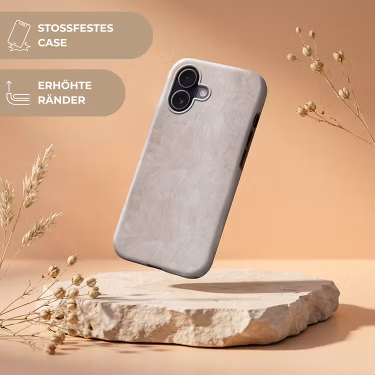 Textuur - Wand - Modern - Beige - Abstract Toughcase MagSafe Apple iPhone 17 klein -USP_RandenV_DE