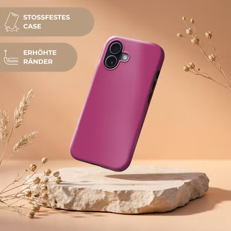 Deep - Magenta - Paars Toughcase MagSafe Apple iPhone 17 klein 1017 -USP_RandenV_DE