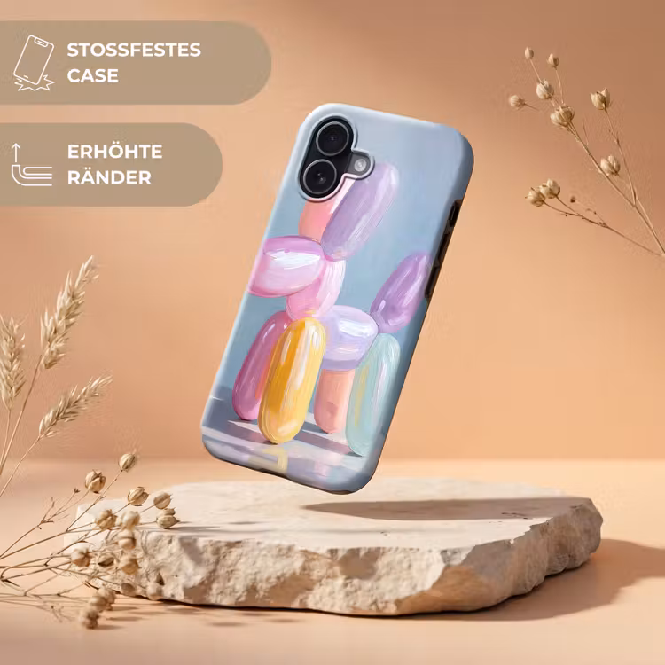 Dier - Ballon - Pasteltinten - Glanzend Toughcase MagSafe Apple iPhone 17 klein -USP_RandenV_DE