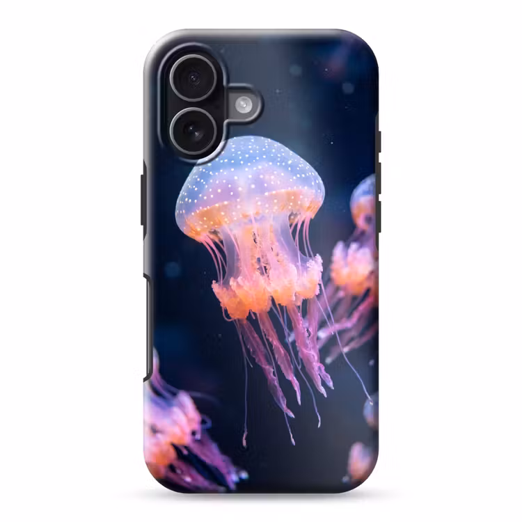 Dier - Onderwater - Natuur - Roze - Mysterieus Toughcase MagSafe Apple iPhone 17 klein -3d
