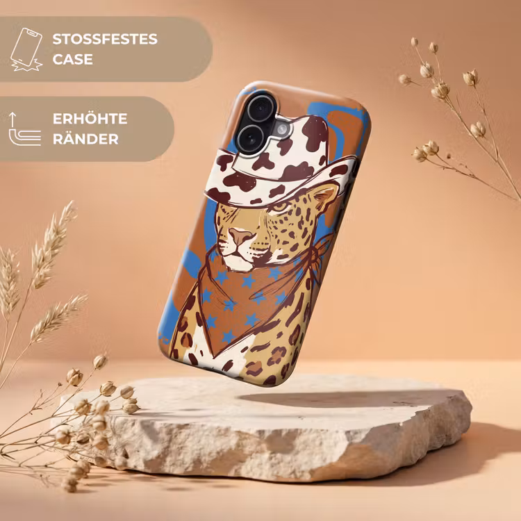 Dieren - Cowboyhoed - Modern - Illustratie - Bruin Toughcase MagSafe Apple iPhone 17 klein -USP_RandenV_DE