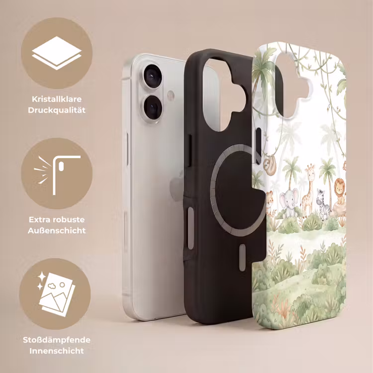 Dieren - Jungle - Pastel Toughcase MagSafe Apple iPhone 17 klein -USP_Lagen_DE