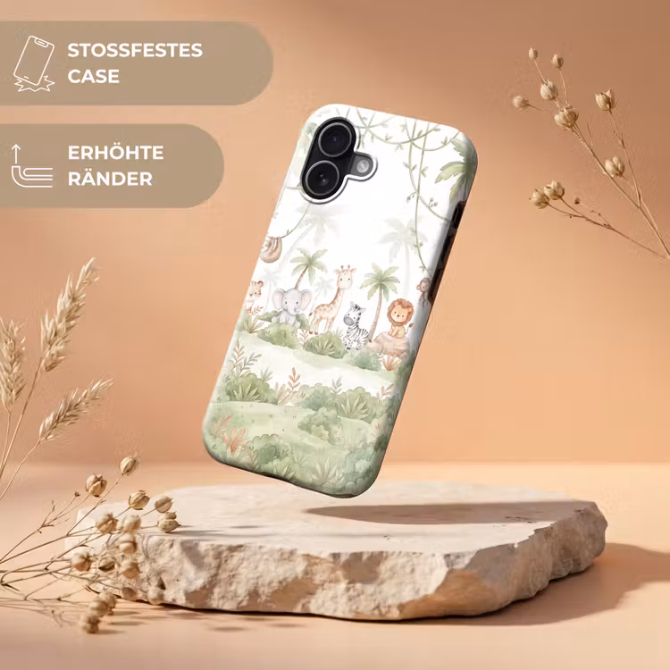 Dieren - Jungle - Pastel Toughcase MagSafe Apple iPhone 17 klein -USP_RandenV_DE