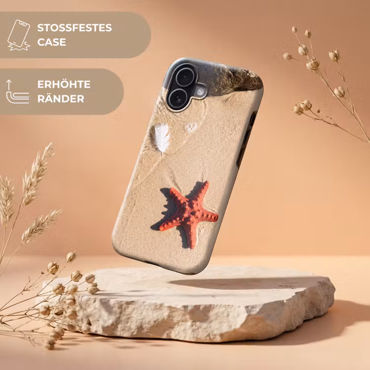 Dieren - Strand - Zee - Natuur - Rood Toughcase MagSafe Apple iPhone 17 klein -USP_RandenV_DE