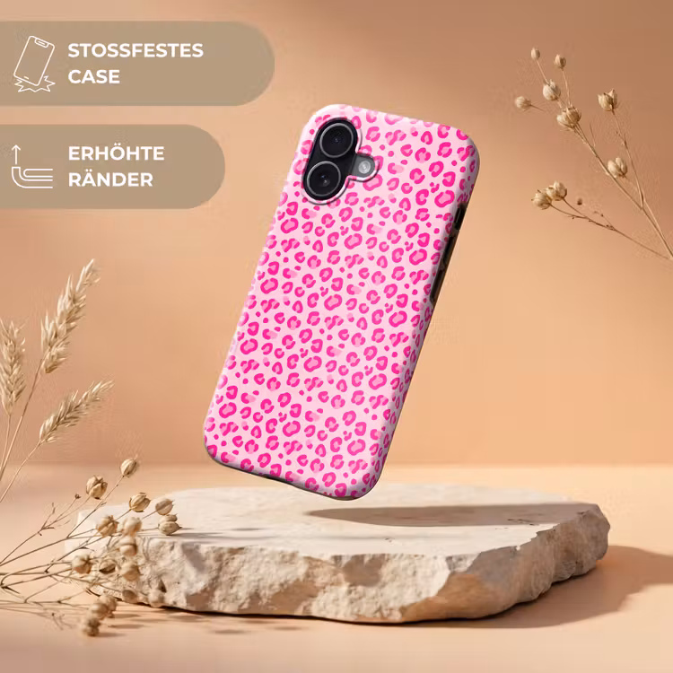 Dierenprint - Patroon - Abstract - Modern - Roze Toughcase MagSafe Apple iPhone 17 klein -USP_RandenV_DE