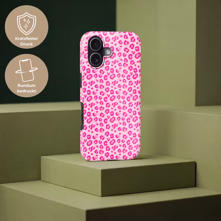 Dierenprint - Patroon - Abstract - Modern - Roze Toughcase MagSafe Apple iPhone 17 klein -USP_PrintM_DE