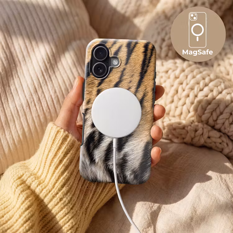 Tijgervacht - Klassiek - Zwart Toughcase MagSafe Apple iPhone 17 klein -USP_MagsafeV