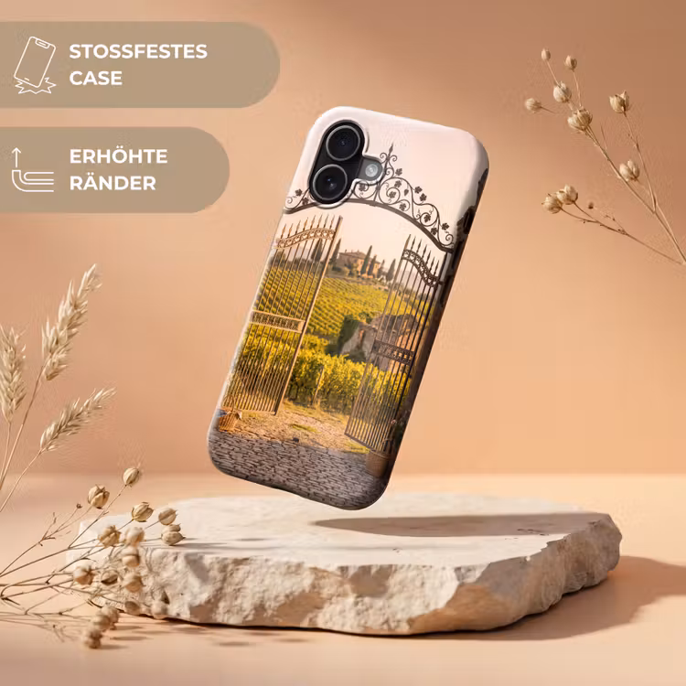 Poort - Landschap - Platteland - Zonlicht - Warm Toughcase MagSafe Apple iPhone 17 klein -USP_RandenV_DE