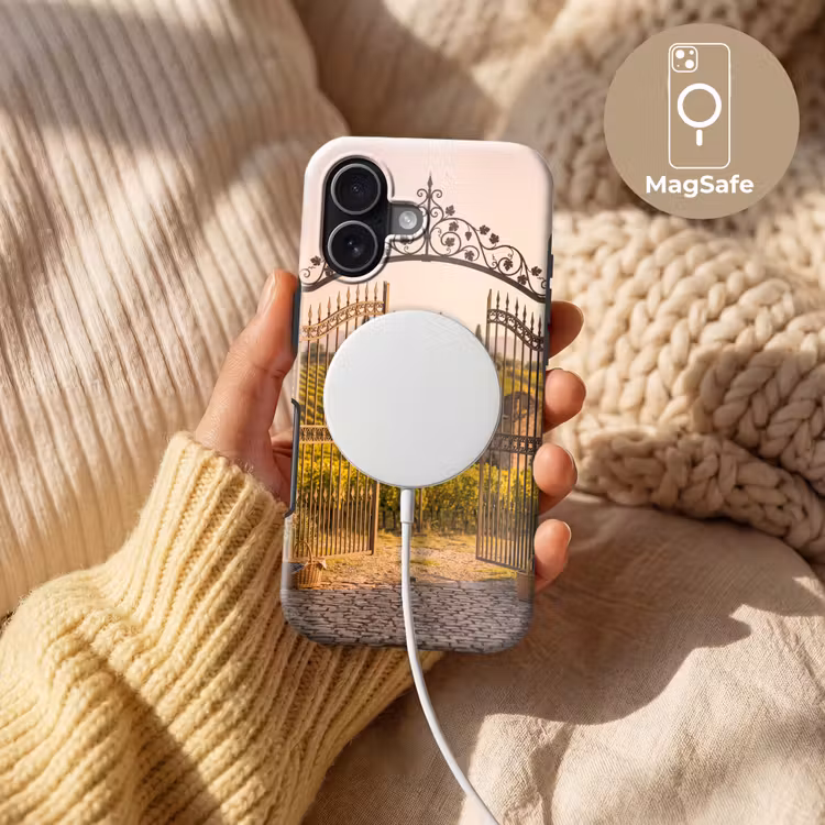 Poort - Landschap - Platteland - Zonlicht - Warm Toughcase MagSafe Apple iPhone 17 klein -USP_MagsafeV